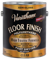 Varathane 130131 Floor Finish Paint, Semi-Gloss, Liquid, Crystal Clear, 1 gal, Can